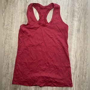 Maroon workout tank, racer back size S